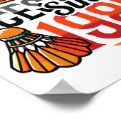 Serving Aces Sinds 1985 Badminton Lover 40e Geboor Poster (Hoek)