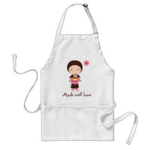 Serving Cake*Made with Love Apron Standaard Schort