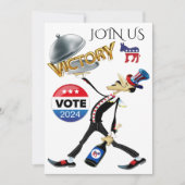 Serving Election Victory Democraat versie Kaart (Voorkant)