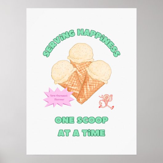 Serving Happiness Poster (Voorkant)