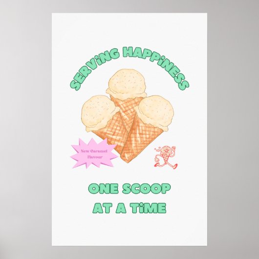Serving Happiness Poster (Voorkant)