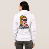 Serving Looks, Not Apologies – Pop Art Glam Tee De Hoodie (Achterkant volledig)