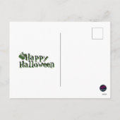 Serving looks sinds 1692 Groene pompoen Coquette Feestdagenkaart (Achterkant)