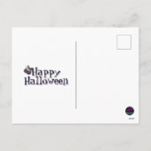 Serving looks sinds 1692 Paarse pompoen Coquette Feestdagenkaart (Achterkant)