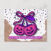 Serving looks sinds 1692 Roze pompoen Coquette Feestdagenkaart (Voorkant)