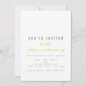 Serving Love Rehearsal Dinner Invitation Kaart (Achterkant)