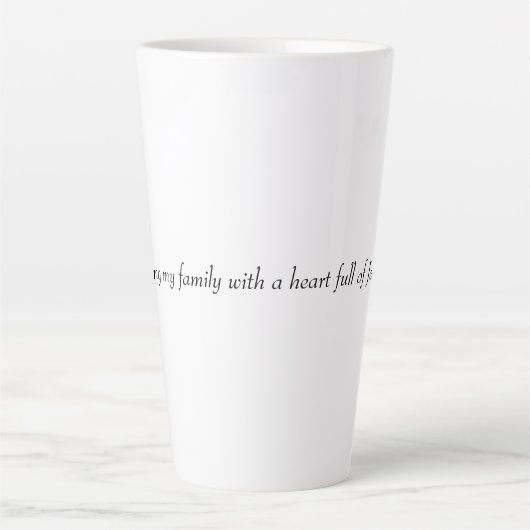 serving my family  latte mok (Voorkant)