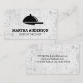 Serving Platter Mes Logo | Grunge Visitekaartje (Voorkant / Achterkant)