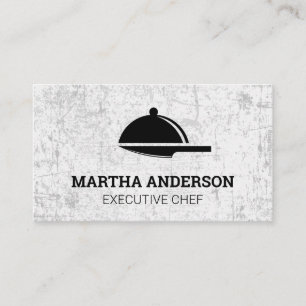 Serving Platter Mes Logo   Grunge Visitekaartje