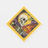 "Serving Up Scares" Replica uit de jaren 50 Servet (Hoek)