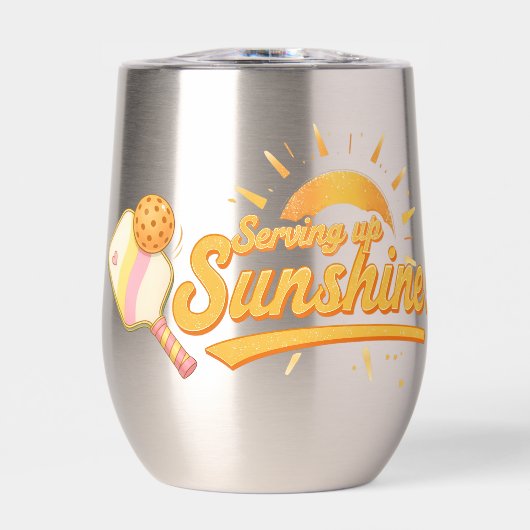 Serving Up Sunshine - Sunny Pastel Pickleball Life (Voorkant)