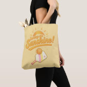 Serving Up Sunshine - Sunny Yellow Pickleball Life Tote Bag (Dichtbij)