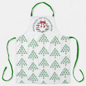 Serving vakantie cheer op kruishoogte schort (Voorkant)