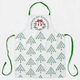 Serving vakantie cheer op kruishoogte schort