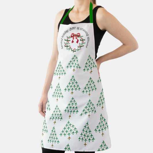 Serving vakantie cheer op kruishoogte schort (Insitu)