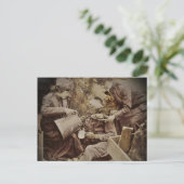 Serving Wond Soldier Coffee Briefkaart (Staand voorkant)