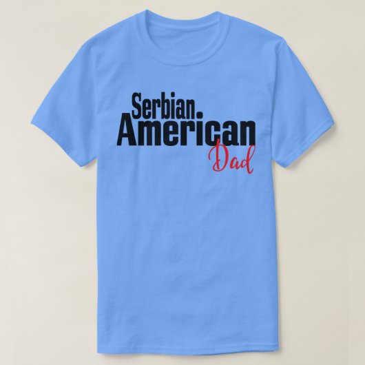 Servisch Amerikaans Pap T-shirt (Design voorkant)