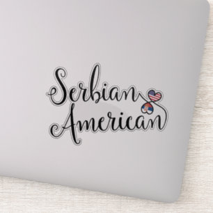 Servisch-Amerikaans vlaggeschut, Servië Sticker