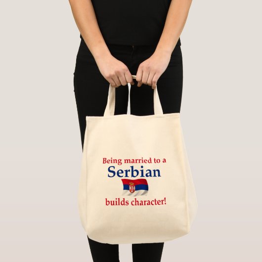 Servisch buildkarakter tote bag (Voorkant (product))