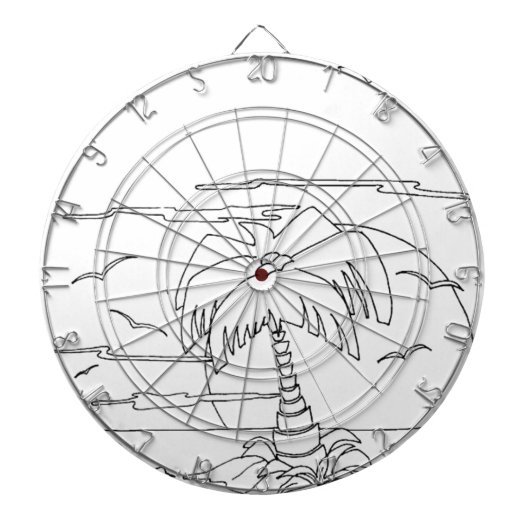 servisch cyrillisch eiland dartbord (Voorkant)