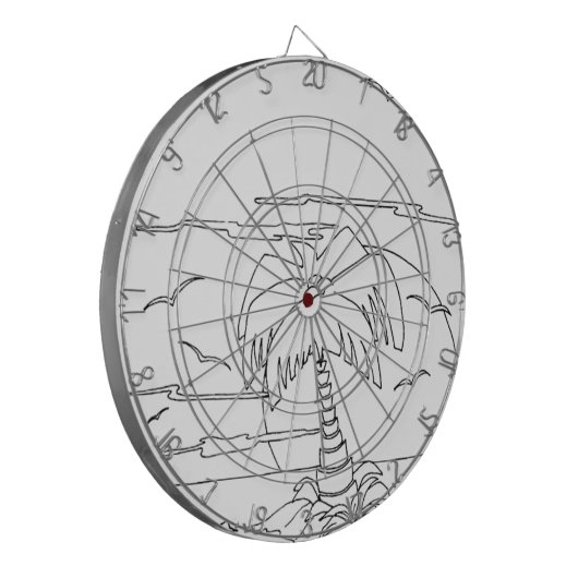 servisch cyrillisch eiland dartbord (Voorkant Links)