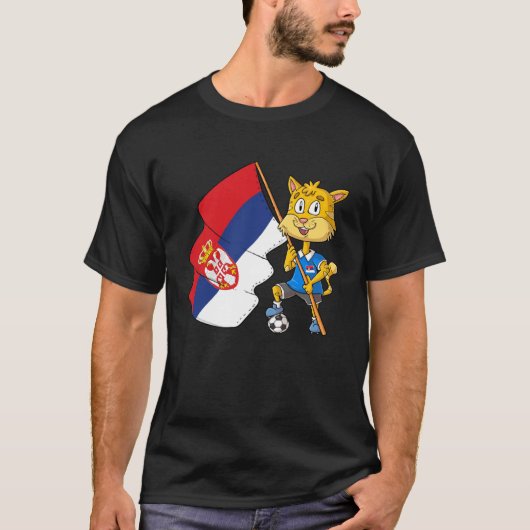 Servisch fan kat t-shirt (Voorkant)