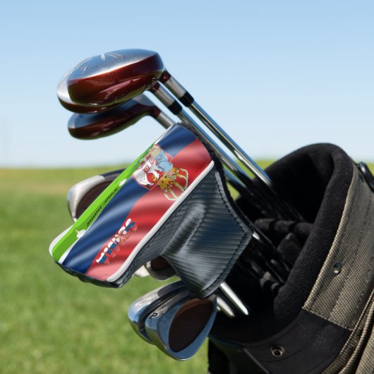 Servisch golfer golfheadcover (Insitu)