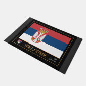 Servisch huis mat & Servische vlag sport / Welkom (Schuin)