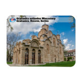 Servisch klooster Gračanica orthodox klooster Magneet (Horizontaal)