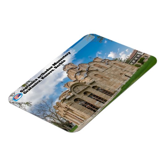 Servisch klooster Gračanica orthodox klooster Magneet (Linkerzijde)