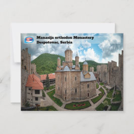 SERVISCH KLOOSTERS - Klooster van Manasija 2 Briefkaart