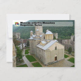 SERVISCH KLOOSTERS - Manasija orthodox klooster Briefkaart