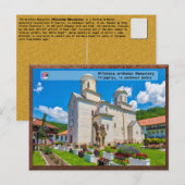 SERVISCH KLOOSTERS - Mileševa Klooster 2 Briefkaart (Voorkant / Achterkant)