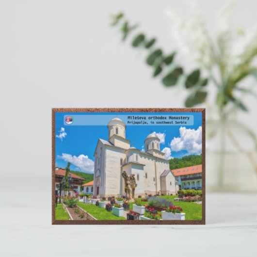 SERVISCH KLOOSTERS - Mileševa Klooster 2 Briefkaart (Staand voorkant)
