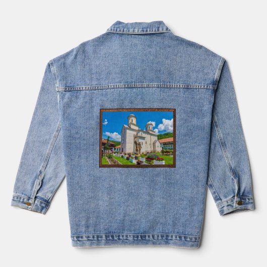 SERVISCH KLOOSTERS - Mileševa Klooster 2 Denim Jacket (Achterkant)
