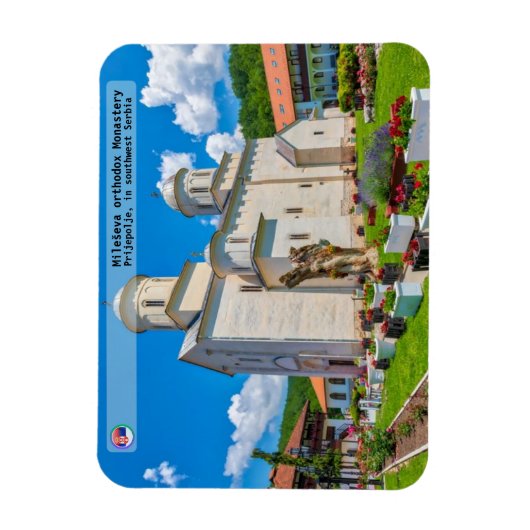 SERVISCH KLOOSTERS - Mileševa Klooster 2 Magneet (Verticaal)