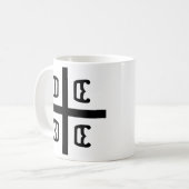 Servisch kruisje koffiemok (Voorkant links)