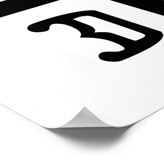 Servisch kruisje poster (Hoek)