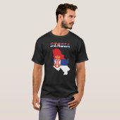 Servisch land t-shirt (Voorkant volledig)