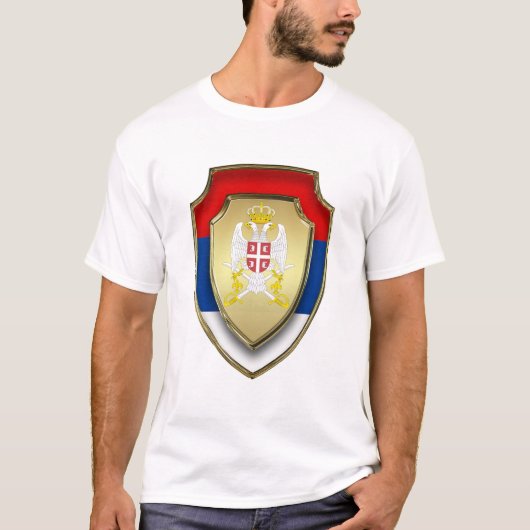 Servisch middeleeuws schild Servië wapen 2 T-shirt (Voorkant)