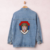 Servisch middeleeuws schild Servië wapen nieuw Denim Jacket (Hangar)