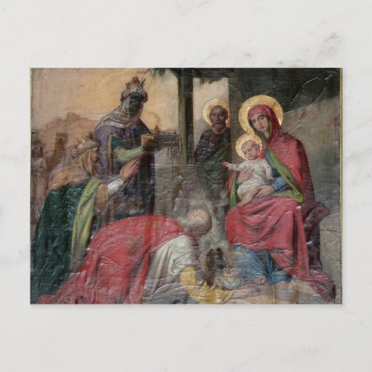 Servisch-orthodoxe icongrafie bij de kerk van Valj Briefkaart (Voorkant)