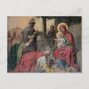 Servisch-orthodoxe icongrafie bij de kerk van Valj Briefkaart