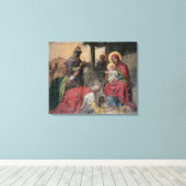 Servisch-orthodoxe icongrafie bij de kerk van Valj Canvas Afdruk (Insitu (Houten vloer))