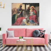 Servisch-orthodoxe icongrafie bij de kerk van Valj Canvas Afdruk (Insitu (Woonkamer))