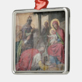 Servisch-orthodoxe icongrafie bij de kerk van Valj Metalen Ornament (Links)