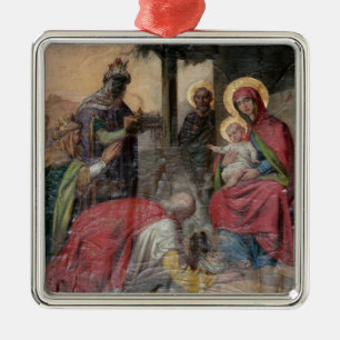 Servisch-orthodoxe iconografie in de kerk van Valj Metalen Ornament