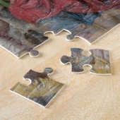 Servisch-orthodoxe icoonschildering in de kerk van legpuzzel (Zijkant)