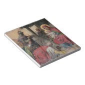 Servisch-orthodoxe icoonschildering in de kerk van notitieblok (Schuin)