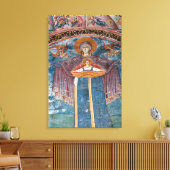 Servisch-orthodoxe kerk en een UNESCO-locatie, Canvas Afdruk (Insitu (Woonkamer))